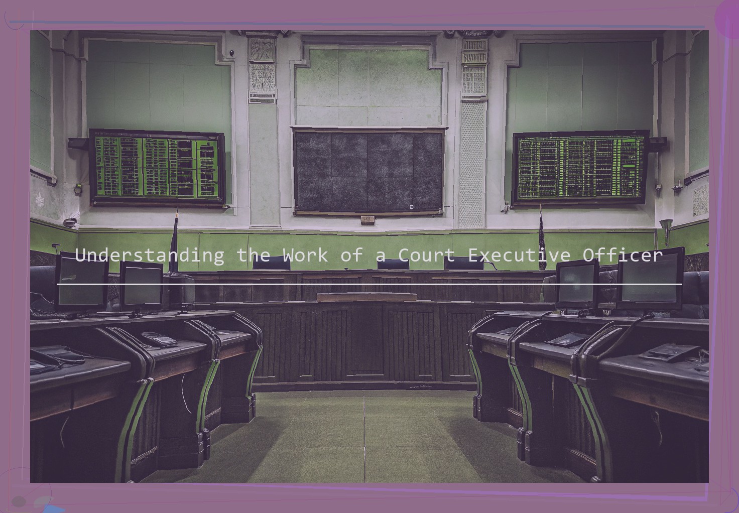 Understanding the Work of a Court Executive Officer